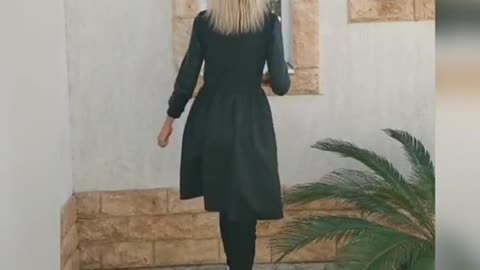 Winter Fashion Black Solid Elegant Knee Dresses review