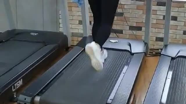 Running at the gym