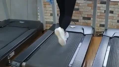 Running at the gym