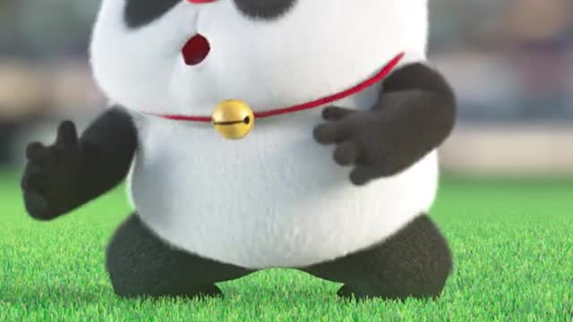 Come exercise! The fat on the waist will soon be gone # panda funny anime