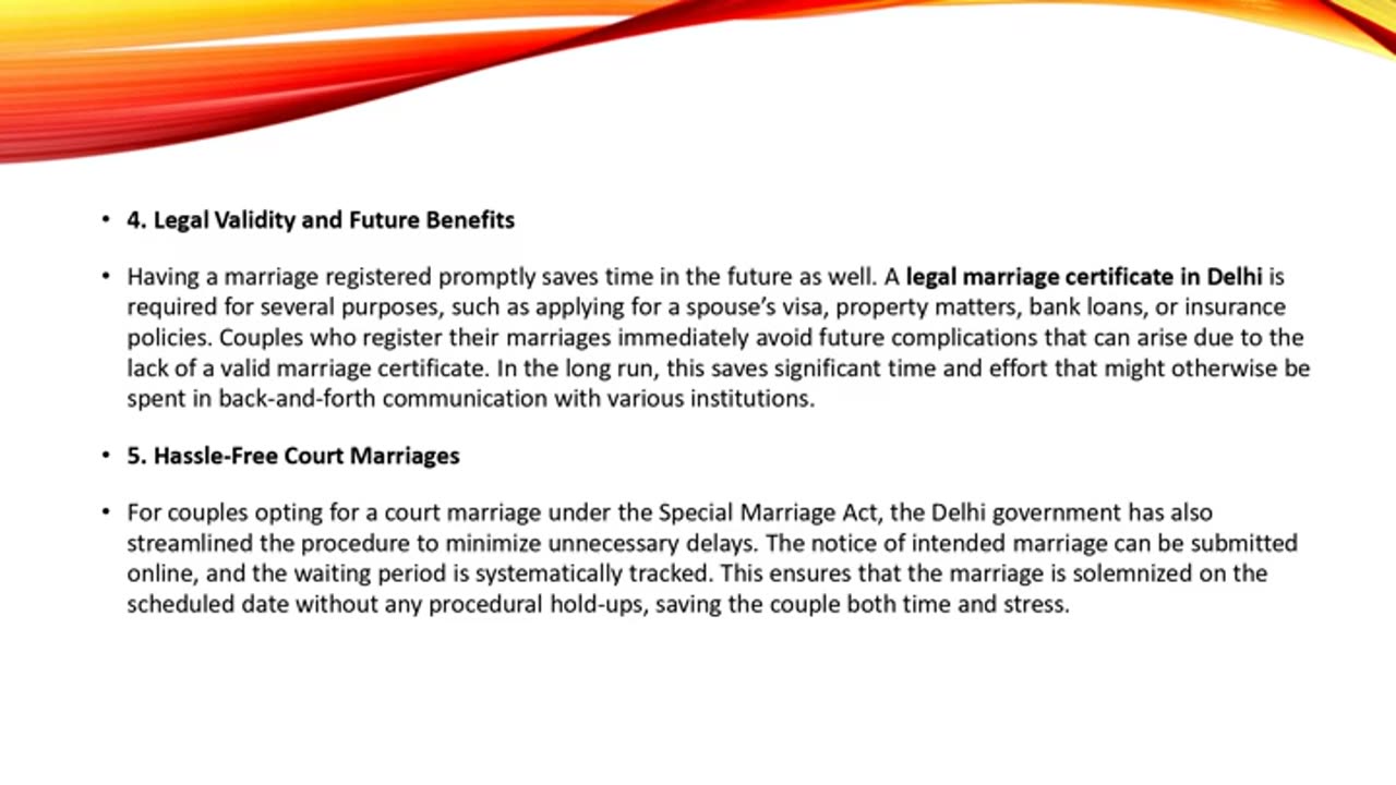 How Marriage Registration in Delhi Saves Valuable Time