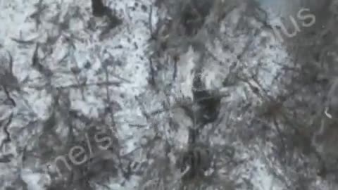 Drone of Ukrainian forces performs grenade drops on Russian soldiers