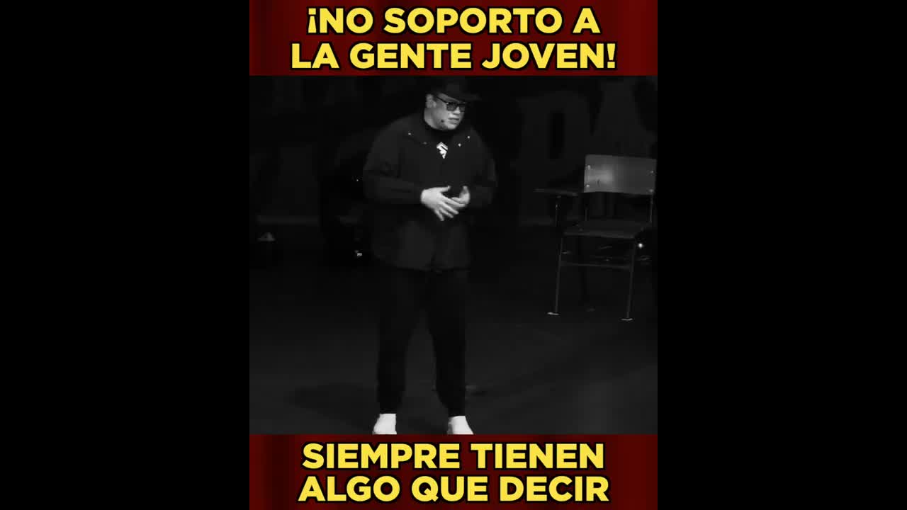 No Soporto La Gente Jóven