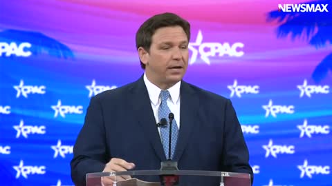 Desantis Torches "Floundering" Biden at CPAC 2022