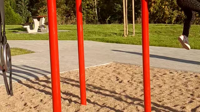 Strong Girls 4 years old playground