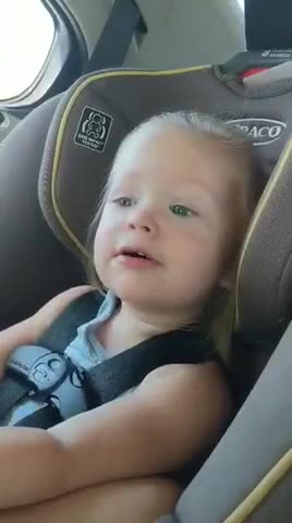 Toddler trying to whistle hilarious!