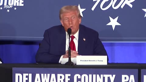 Donald Trump hosts round table MAGA event in Pennsylvania