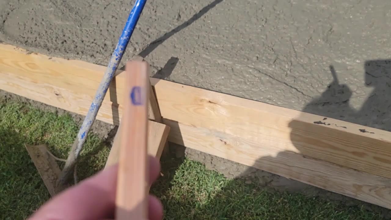 CONCRETE POURED AT TWO HOUSES (WE GOT THE LEFTOVERS!)