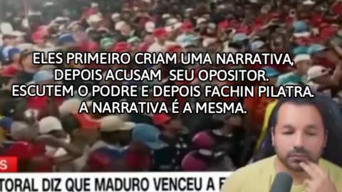 Eles primeiro criam uma narrativa, Depois acusam seu opositor. Escutem o podre e depois Fachin pilatra. A narrativa é a mesma.