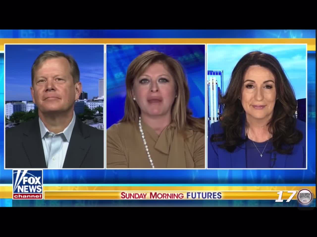 Peter Schweizer and Miranda Devine discussing Hunter Biden‘s laptop.