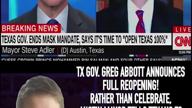 TX GOV. ANNOUNCES FULL REOPEN, BUT NOT EVERYONE AGREES WITH THE DECISION