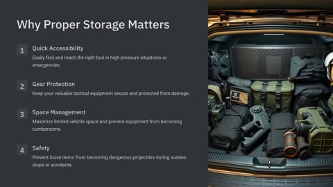 How a Tactical Car Seat Organizer Can Improve Gear Safety and Access