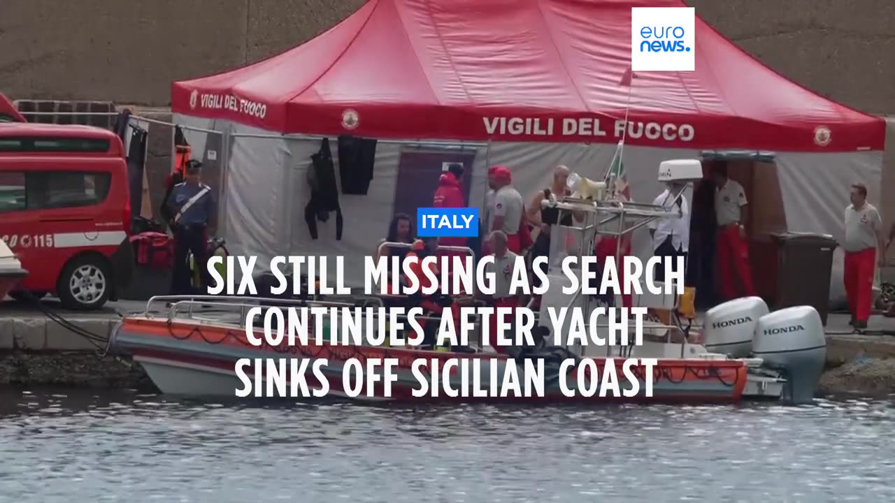 Search resumes in Sicily yacht sinking to find missing people including British magnate