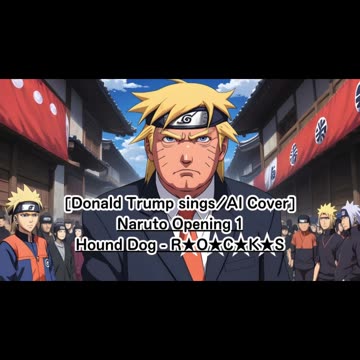 [Donald Trump sings/AI Cover] Naruto Opening 1 Hound Dog - R★O★C★K★S