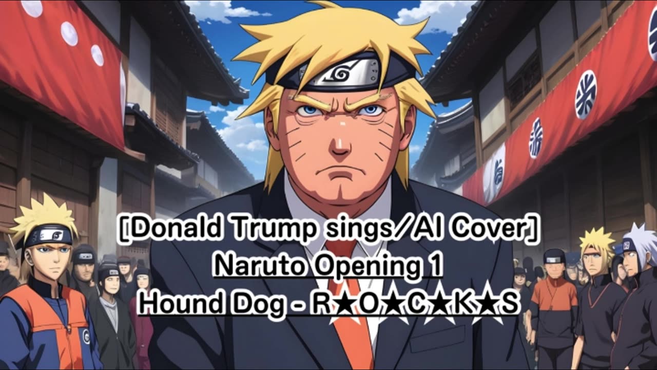[Donald Trump sings/AI Cover] Naruto Opening 1 Hound Dog - R★O★C★K★S