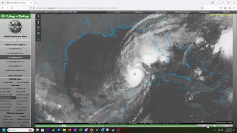 Hurricane Milton - 10/9/24 - IR and Shortwave