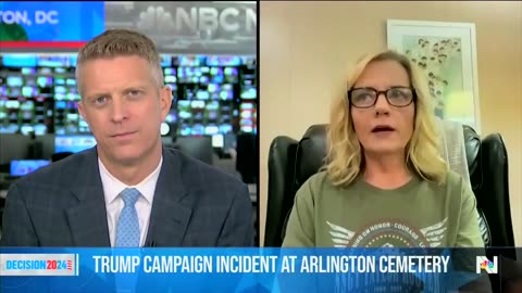 Gold Star Mom, Kelly Barnette tells NBC the truth about President Trump & Arlington Cemetery.