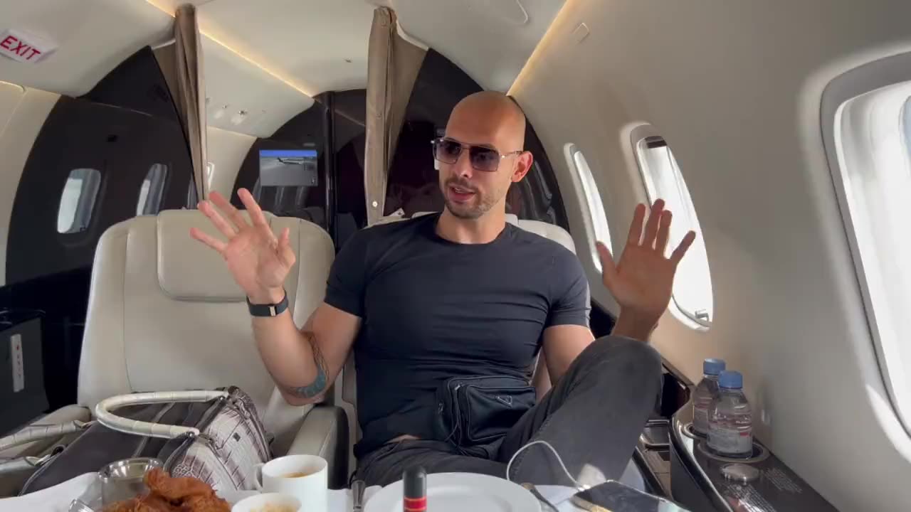 Tate's $15M Special Private Jet Experience