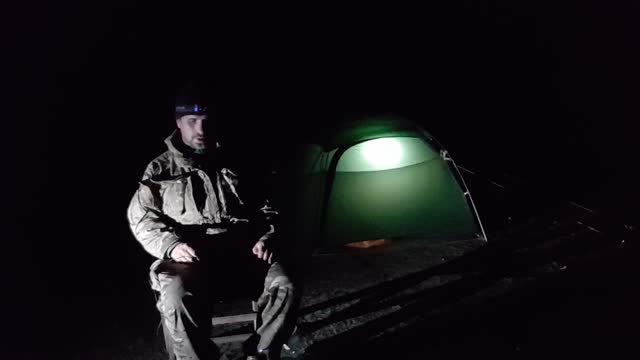 Audio test. Tent night vlog. 10th Sep 2022