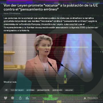 Von der Leyen promete "vacunar" a la población de la UE contra el "pensamiento erróneo"