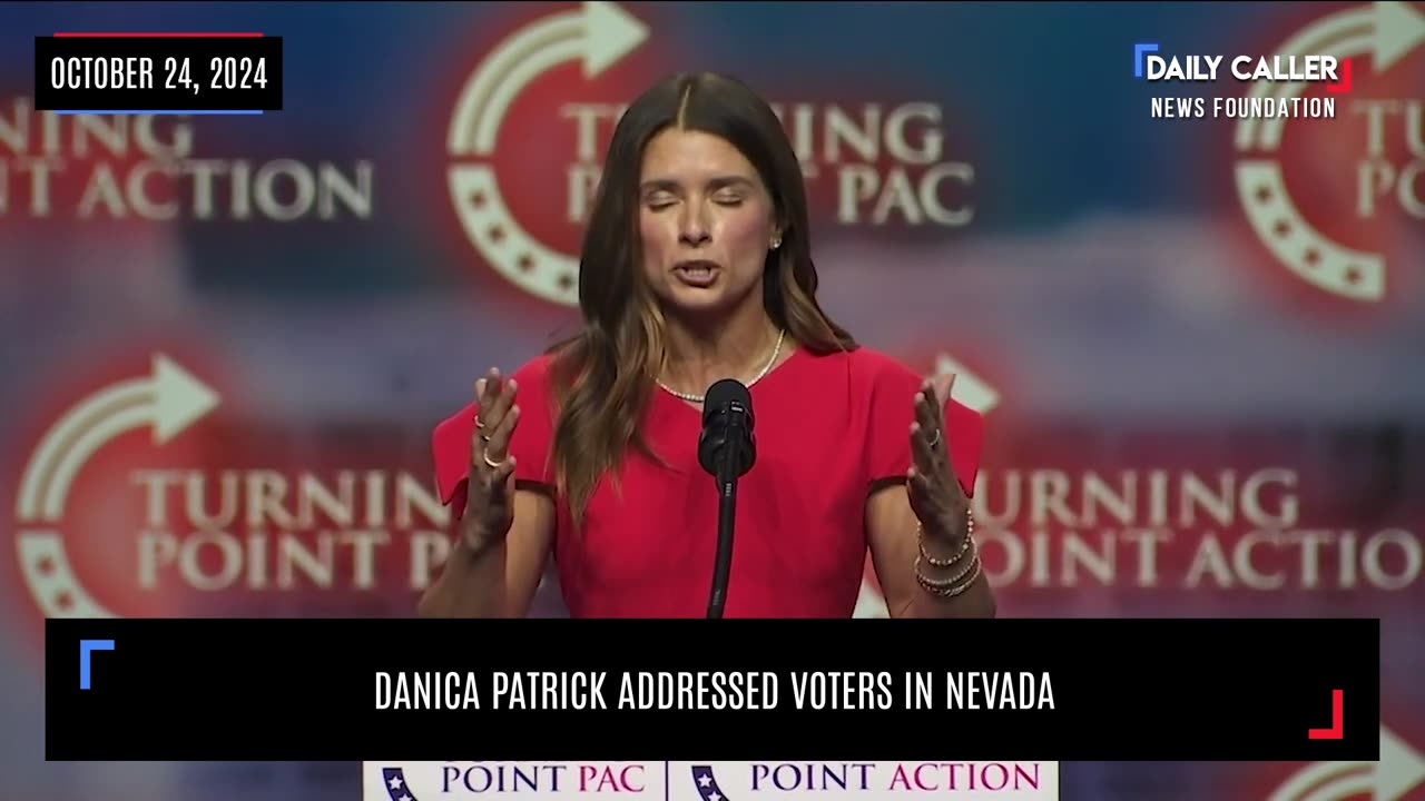 Danica Patrick Addressed Voters In Nevada