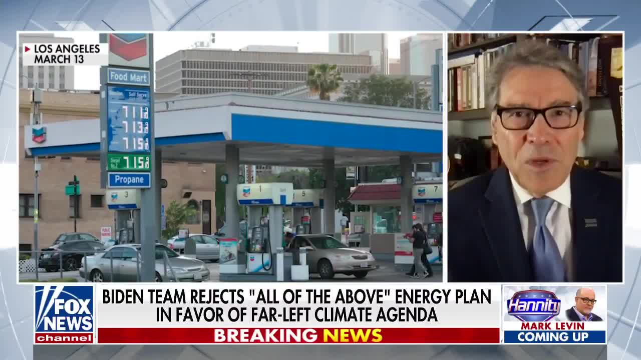 Rick Perry: Biden will bring America to its knees in pursuit of climate change