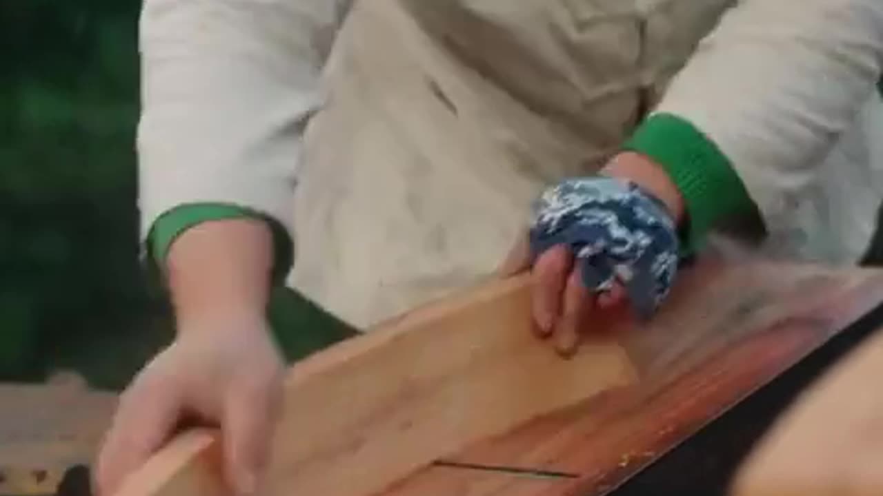 Making a drum the traditional way!