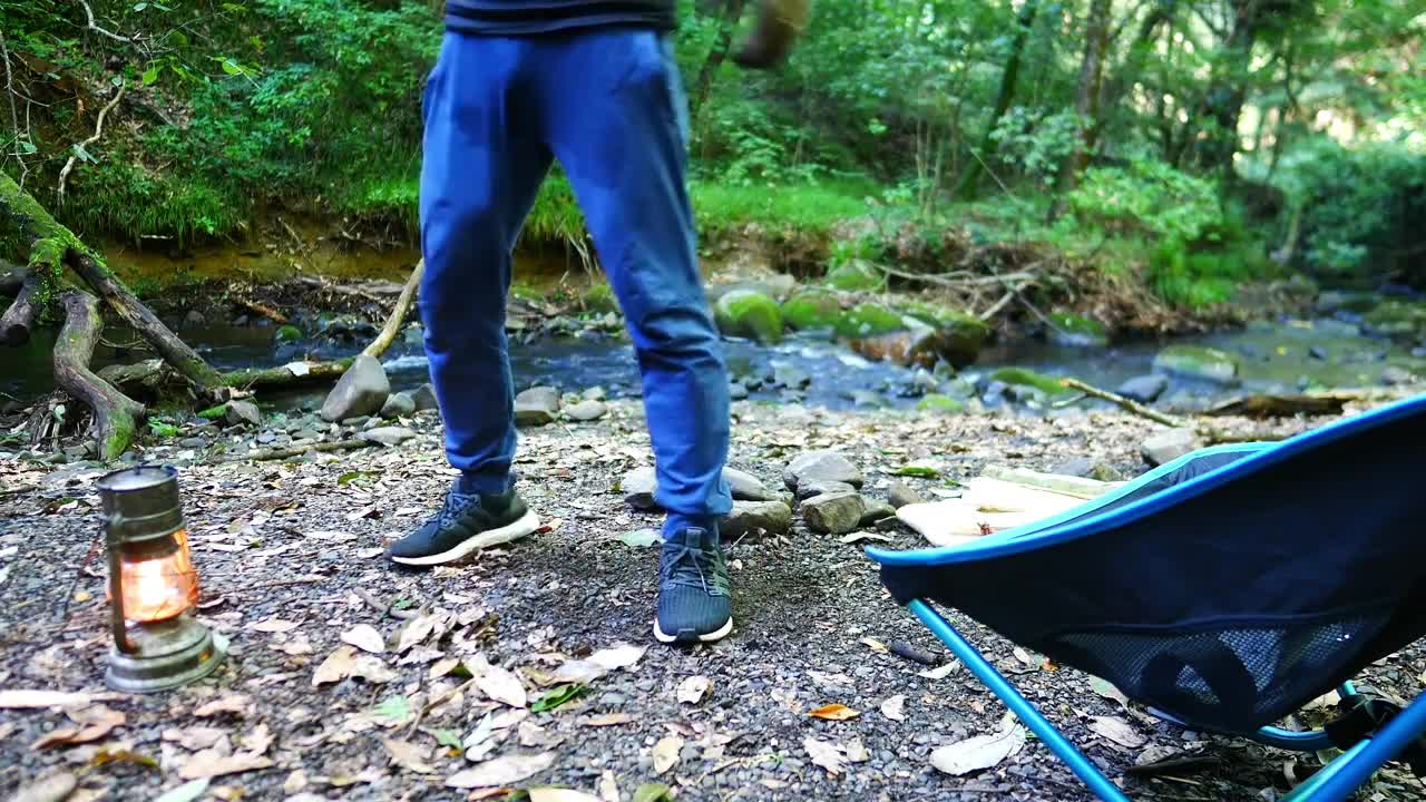 The first step in survival in the wild is to build a stove with stone.