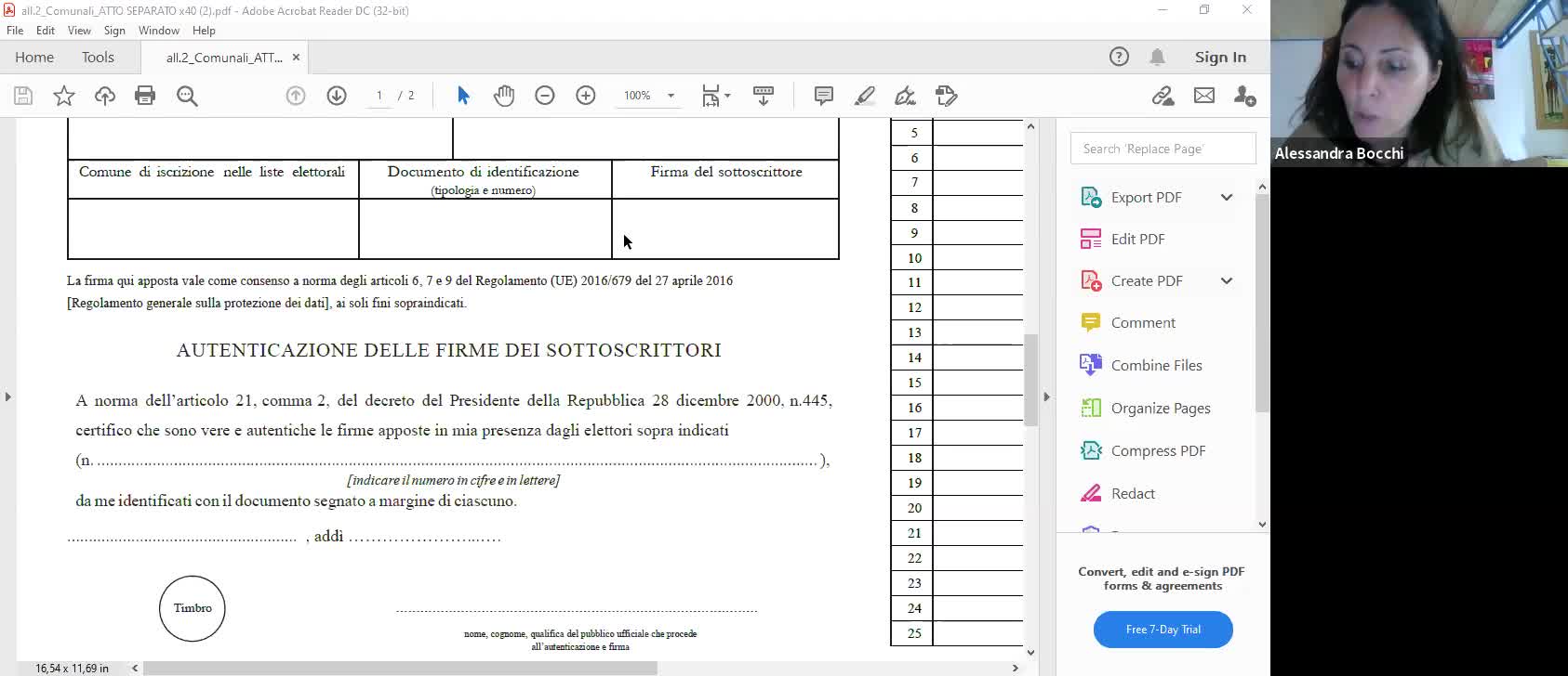 Parte 8. Procedura elettorale 3V