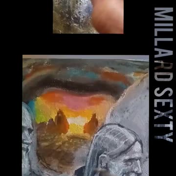 Two acrylic paintings