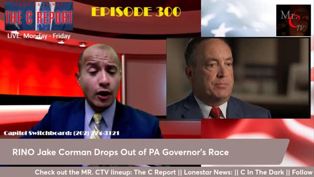 RINO Jake Corman Drops Out of the Pennsylvania Governor's Race