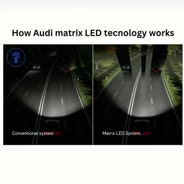 How AUDI Matrix Led Headlights Works in Night. #viralshort #viralvideo .