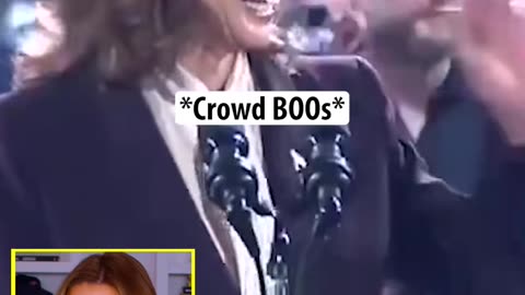 Kamala Getting Boo-ed At Her Own Rally LOL