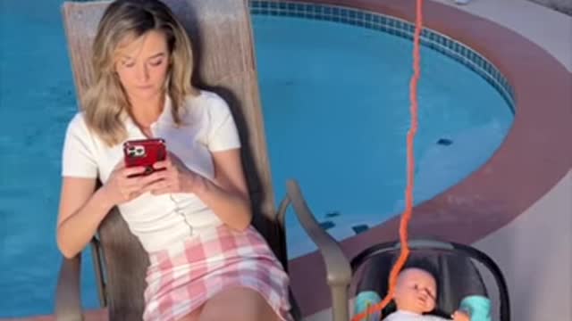 Distracted Baby Sitter Misses Baby Switch