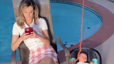 Distracted Baby Sitter Misses Baby Switch