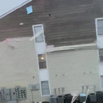 Crazy wind destroying the house