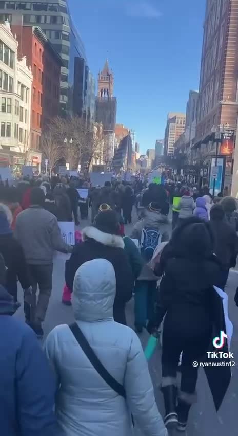 BOSTON, MASSACHUSETTS RISING UP AGAINST COVID TYRANNY