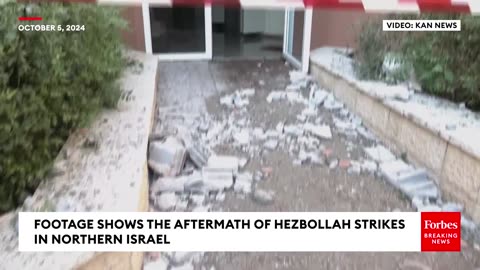 Israelis Deal With The Aftermath Of Hezbollah Airstrikes In Karmiel