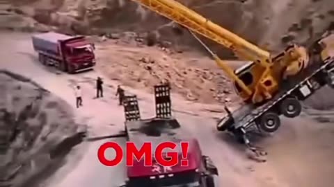 Crane lifting failed