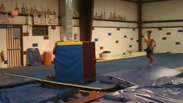 HUNTER - Dash Front Flips (with slow motion) - Gymnastics Parkour Free Running Training