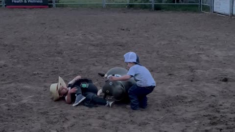 Future Bull Rider in Training