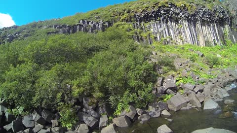 Iceland Waterfall Svartifoss