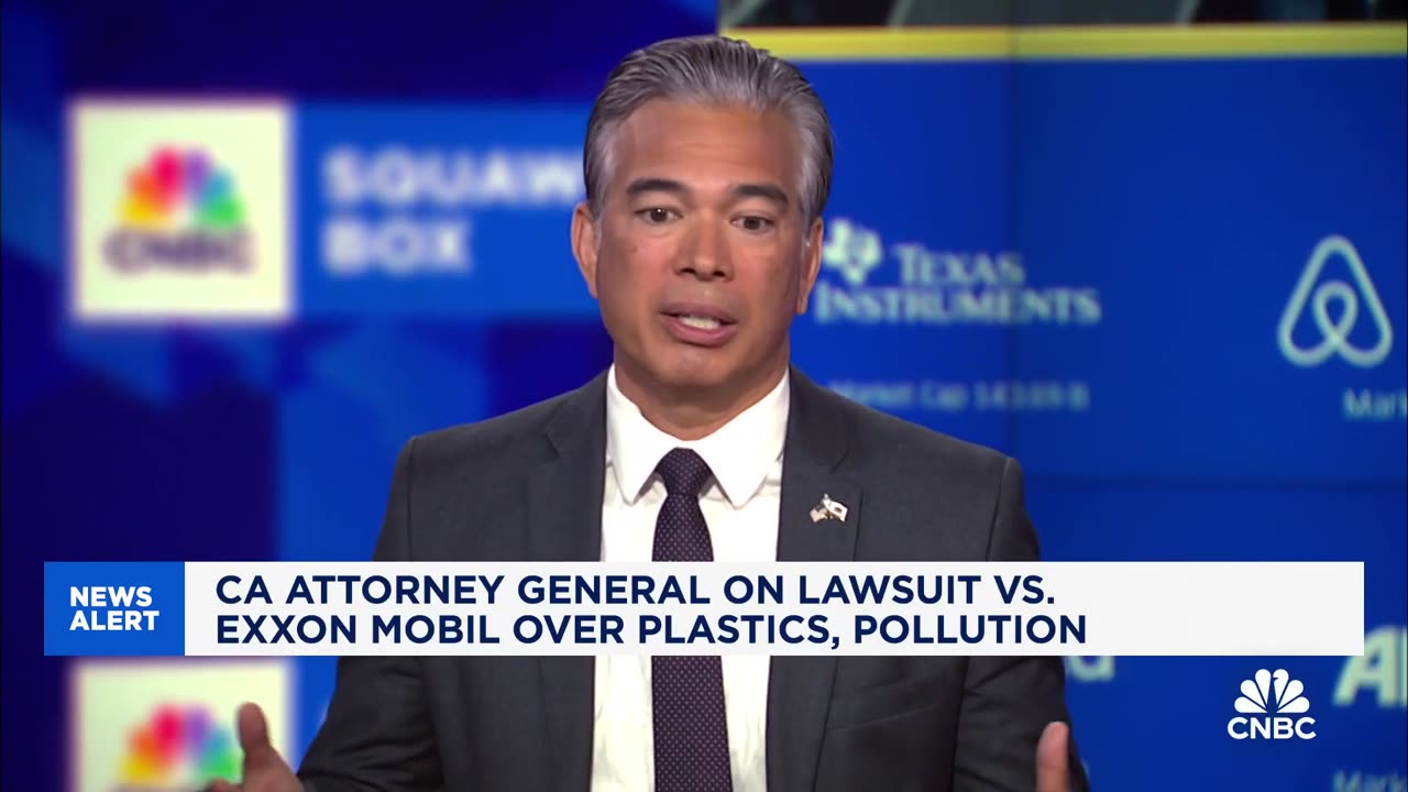 California AG Discusses ExxonMobil Lawsuit