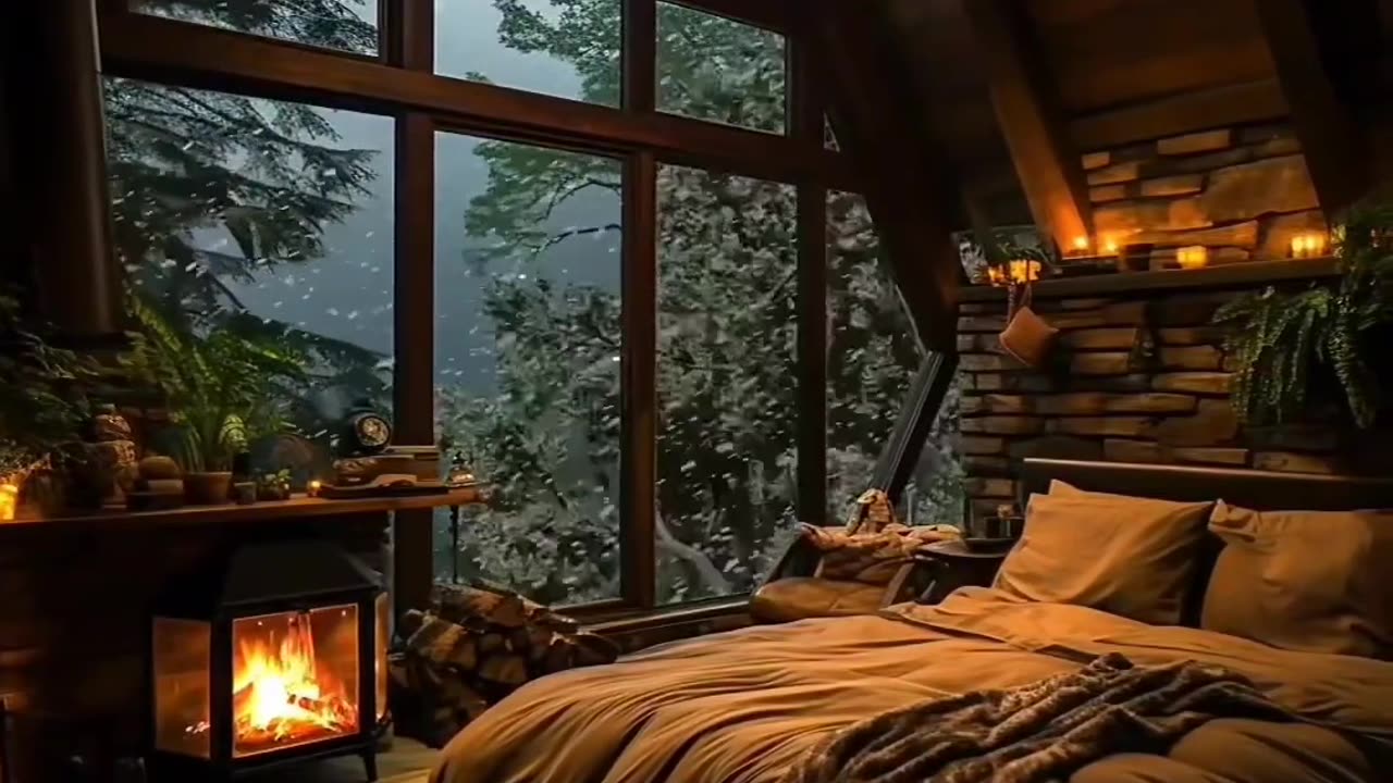 Relaxing and Peace 😌🏡🌧️