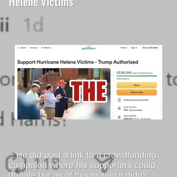 Fact Check: NO Evidence Trump 'Donated $25 Million' To Hurricane Helene Victims