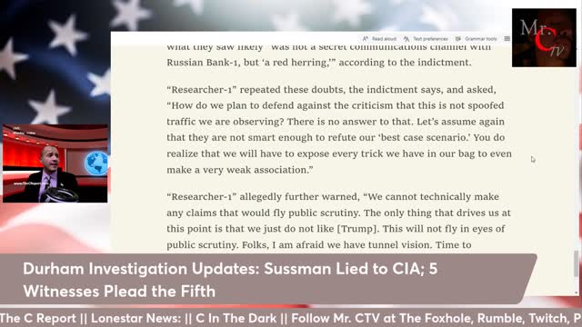 Durham Investigation: Clinton Campaign Witnesses Plead the 5th
