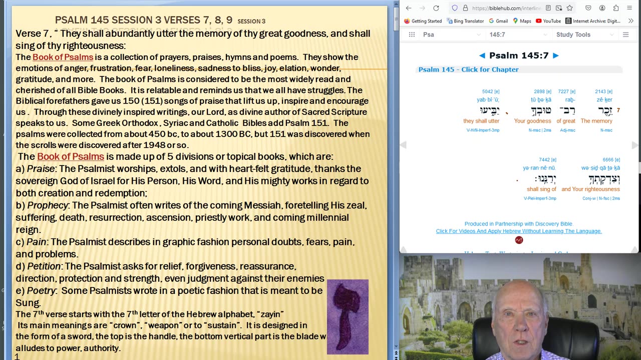 Psalm 145 session 3 Teaching series with Paul Elson, The Farmer.