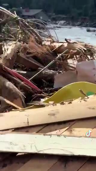 People deep in the north carolina land grab zone are being forced to evacuate by foot....