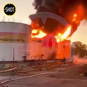 Oil Depot Hit By Drones in Sochi, Russia