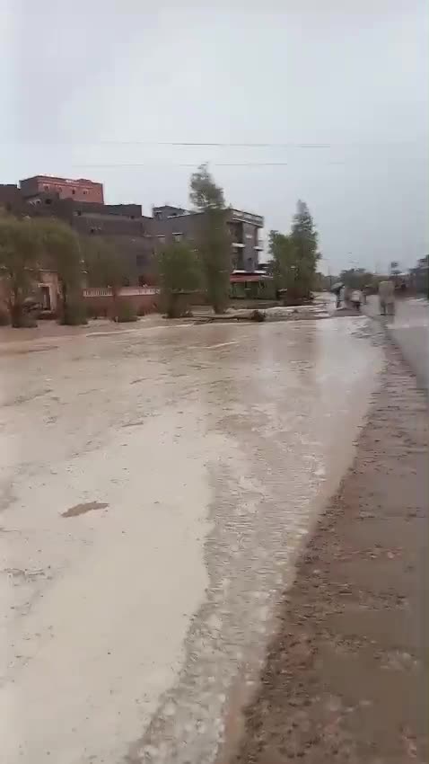 Lluvia ⛈️ en el desierto 🐫😃